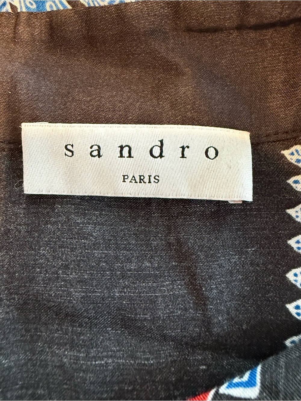 Sandro Paris John Mixed Print Midi Shirt Dress EU 38 US M - Picture 2 of 11